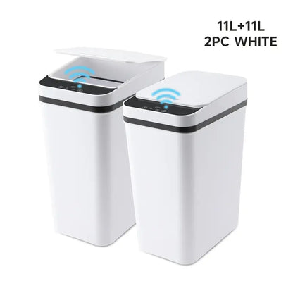 CLEALOM Touchless Motion-Sensor Trash Cans, Two-Pack — product view