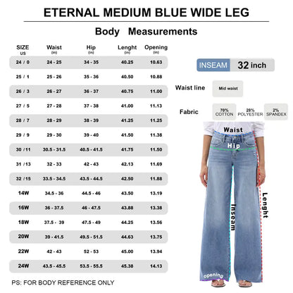 Stretch Wide-Leg Jeans with Raw Hems - original gallery 7