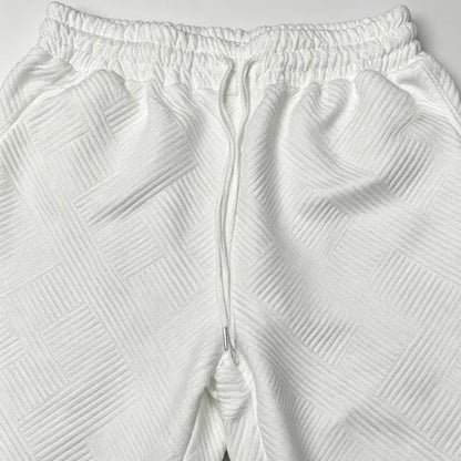 Textured Fleece Hoodie and Sweatpants Set - original gallery 4