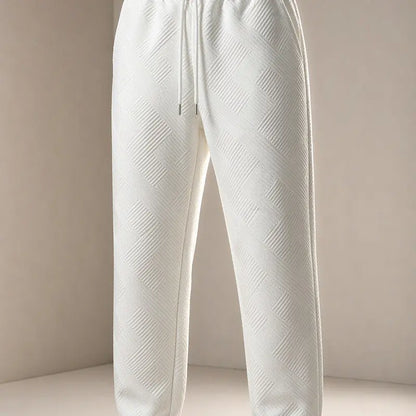 Textured Fleece Hoodie and Sweatpants Set - original gallery 5