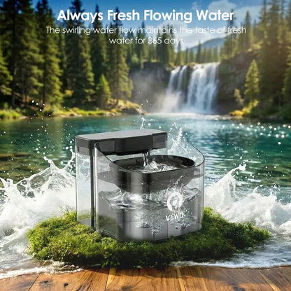11L Large-Dog Water Fountain — Black - original gallery 7