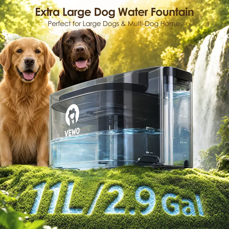 11L Large-Dog Water Fountain — Black - original gallery 2