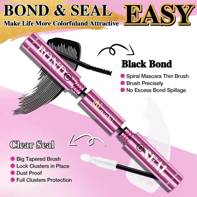 Black Bond & Seal Cluster Lash Adhesive — 2-Pack - original gallery 5