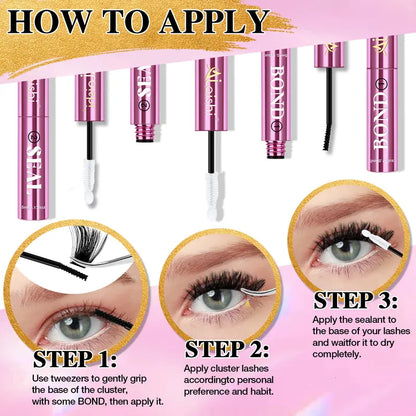 Black Bond & Seal Cluster Lash Adhesive — 2-Pack - original gallery 7