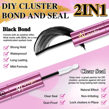 Black Bond & Seal Cluster Lash Adhesive — 2-Pack - original gallery 4