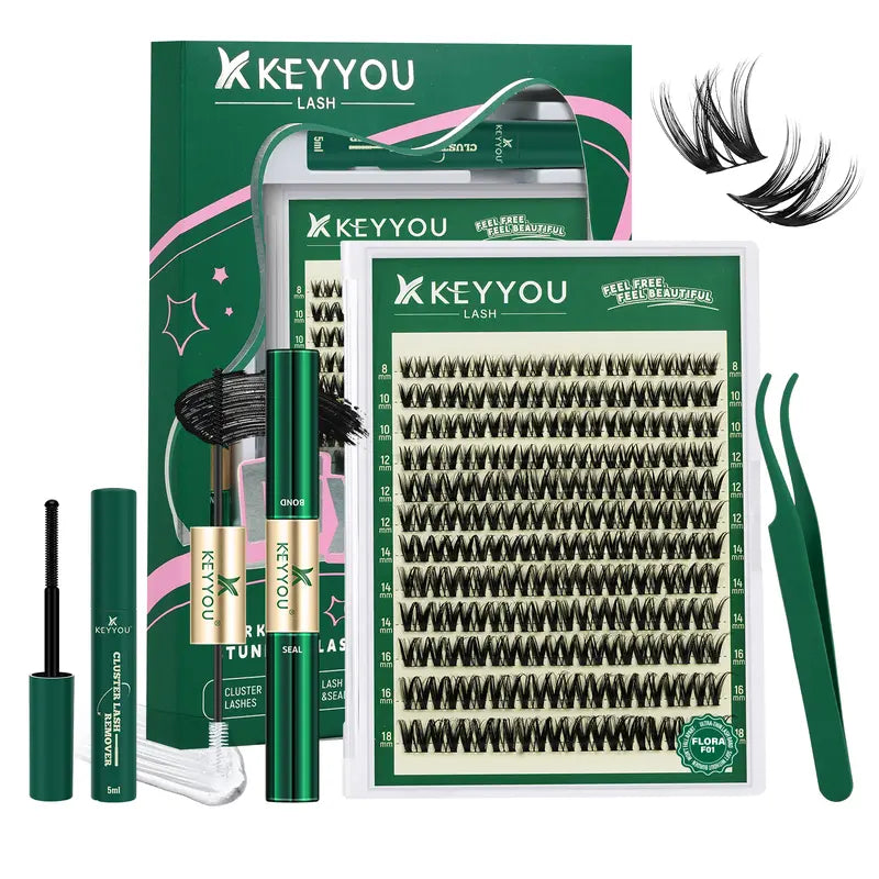 Flora D-Curl DIY Cluster Lashes - Flora F01 Lash Kit