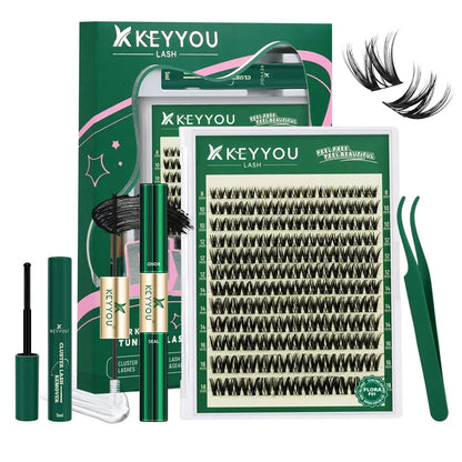 Flora D-Curl DIY Cluster Lashes - Flora F01 Lash Kit