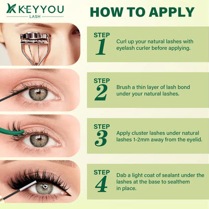 Flora D-Curl DIY Cluster Lashes - original gallery 8
