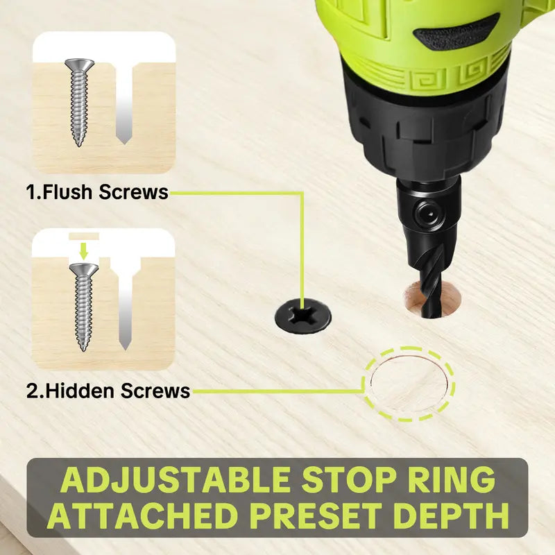 SEESE 15-Piece Countersink Drill Bit Set — source product view 3