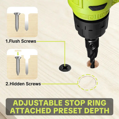 SEESE 15-Piece Countersink Drill Bit Set — source product view 3