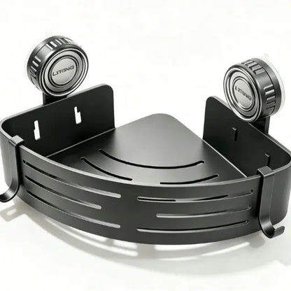 Single Corner Shower Shelf with Suction Mounts — product view