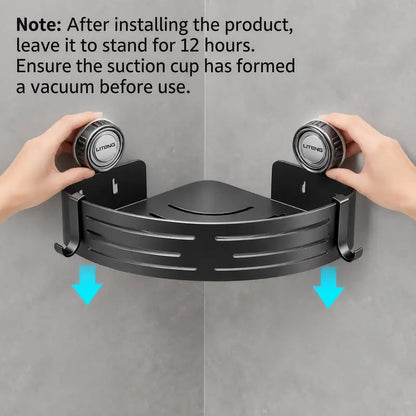 Single Corner Shower Shelf with Suction Mounts — detail view 2