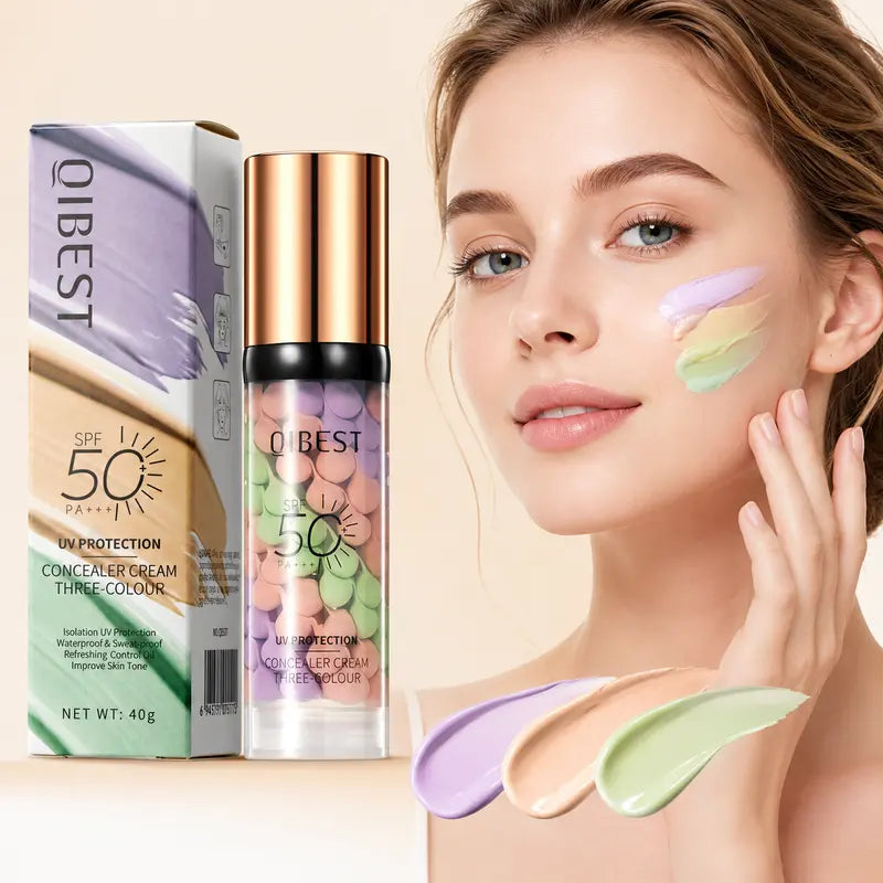 Qibest Three-in-One Color Correcting Primer — original source product view 1