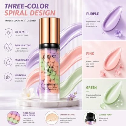 Qibest Three-in-One Color Correcting Primer — original source product view 2