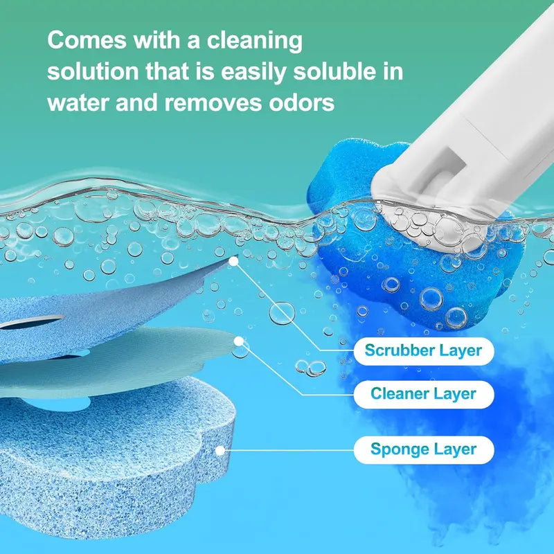 Toilet Cleaning Wand and Caddy Kit with 18 Refills — detail view 1