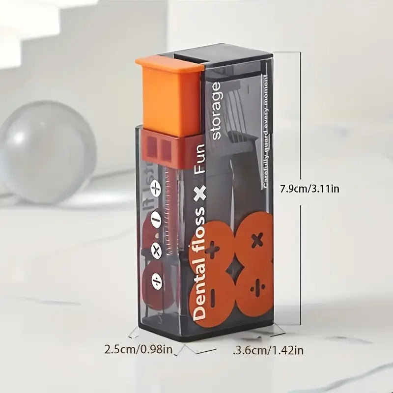 Portable Pop-Up Floss Pick Dispenser Case — detail view 1