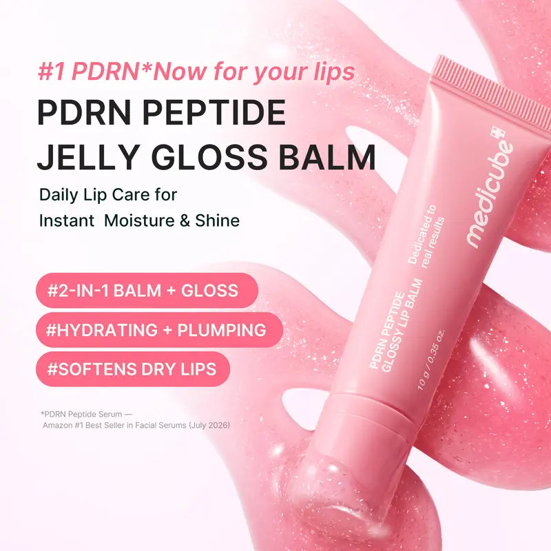 PDRN Peptide Glossy Lip Balm — Sheer Pink - original gallery 2
