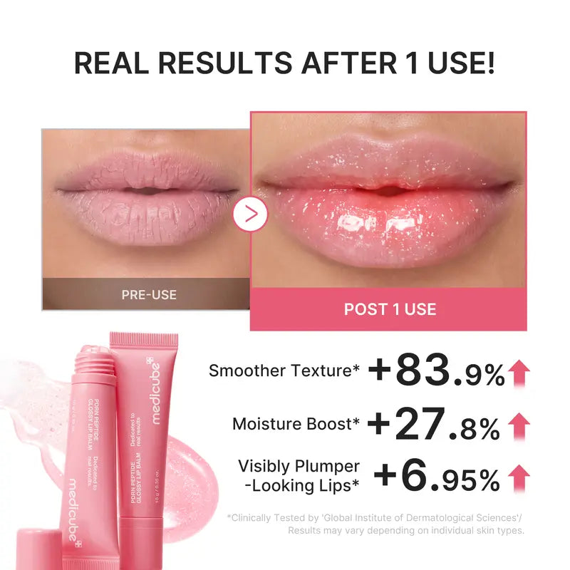 PDRN Peptide Glossy Lip Balm — Sheer Pink - original gallery 4