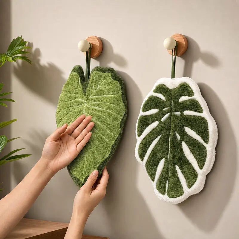 Two-Piece Leaf-Shaped Hanging Hand Towel Pack — detail view 3