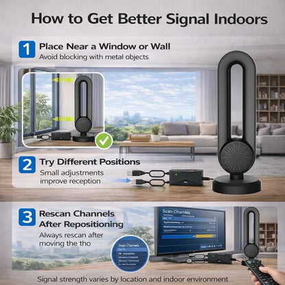 Geometric Ring Indoor Digital TV Antenna - original gallery 6