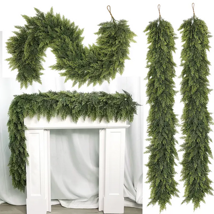 Real-Touch Artificial Cedar Garlands — 2 × 6 ft - original gallery 9