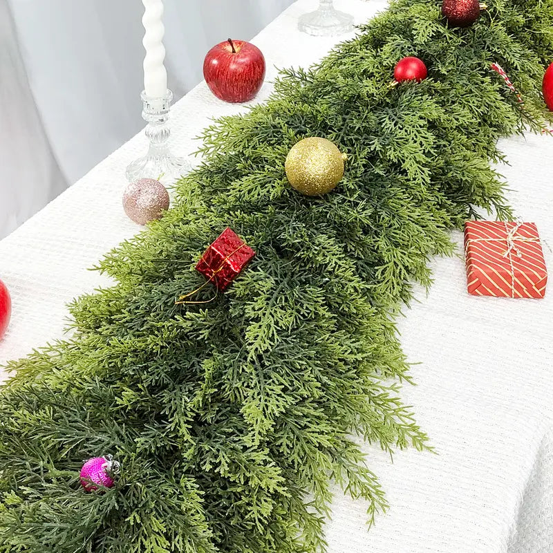 Real-Touch Artificial Cedar Garlands — 2 × 6 ft - original gallery 6