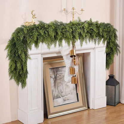 Real-Touch Artificial Cedar Garlands — 2 × 6 ft - original gallery 1