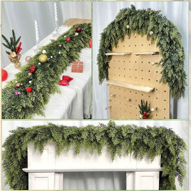 Real-Touch Artificial Cedar Garlands — 2 × 6 ft - original gallery 7