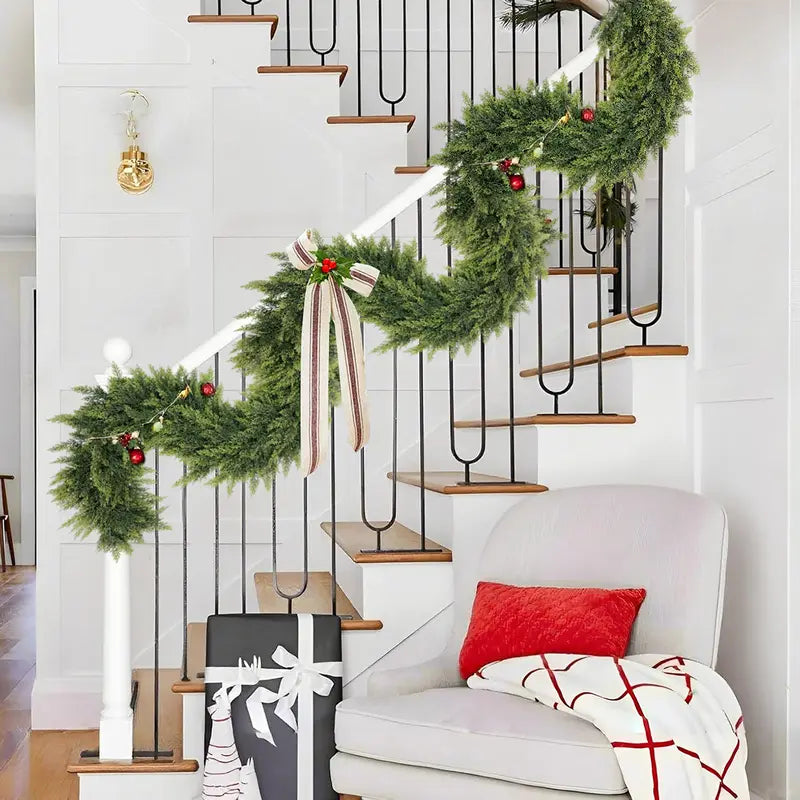 Real-Touch Artificial Cedar Garlands — 2 × 6 ft - original gallery 8