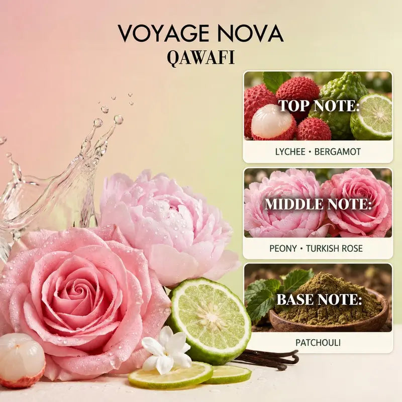 Rose & Lychee Floral Fragrance — 4 × 50 mL Set - original gallery 3