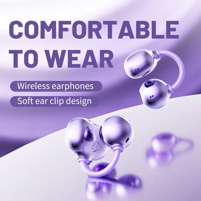 Rose Gold Open-Ear Clip Wireless Earbuds - original gallery 9