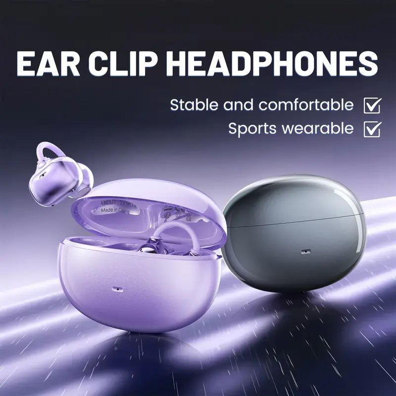 Rose Gold Open-Ear Clip Wireless Earbuds - original gallery 7