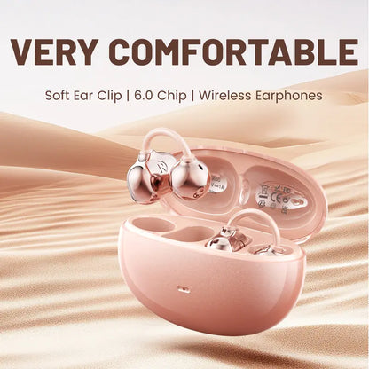 Rose Gold Open-Ear Clip Wireless Earbuds - original gallery 1
