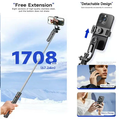 Adjustable Phone & Camera Tripod with Wireless Remote - original gallery 8
