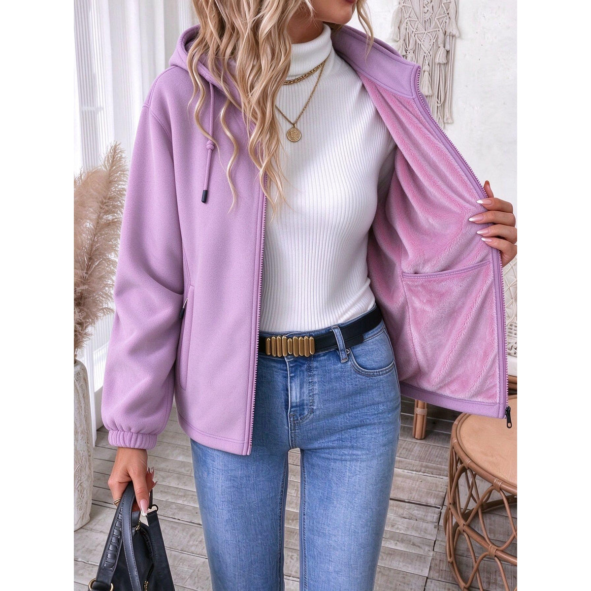Purple jacket color swatch photo