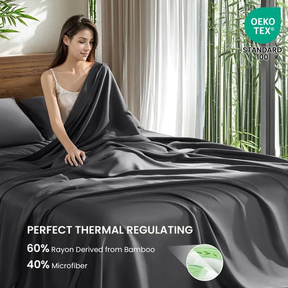 Bamboo-Rayon Blend Deep-Pocket Sheets — Twin & Twin XL - original gallery 3