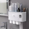 BZLUCK Wall-Mounted Toothbrush Organizer with Three Cups