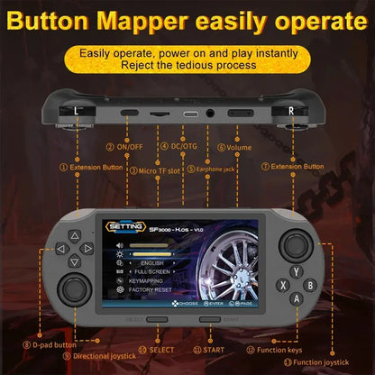 4.5-Inch IPS Retro Handheld Game Console — Black - original gallery 8