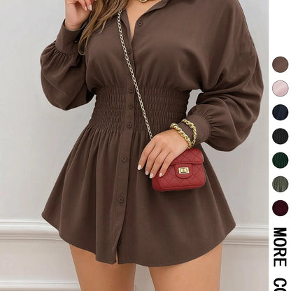 Zip-Front Long-Sleeve Peplum Shirt - original gallery 6