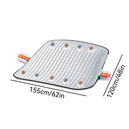 Quilted Windshield Cover with Mirror Sleeves — 2 Pack - original gallery 2