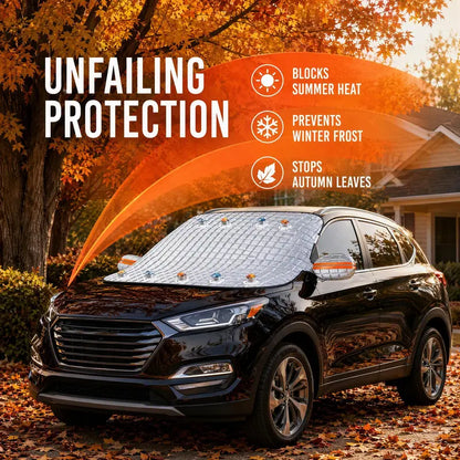 Quilted Windshield Cover with Mirror Sleeves — 2 Pack - original gallery 3