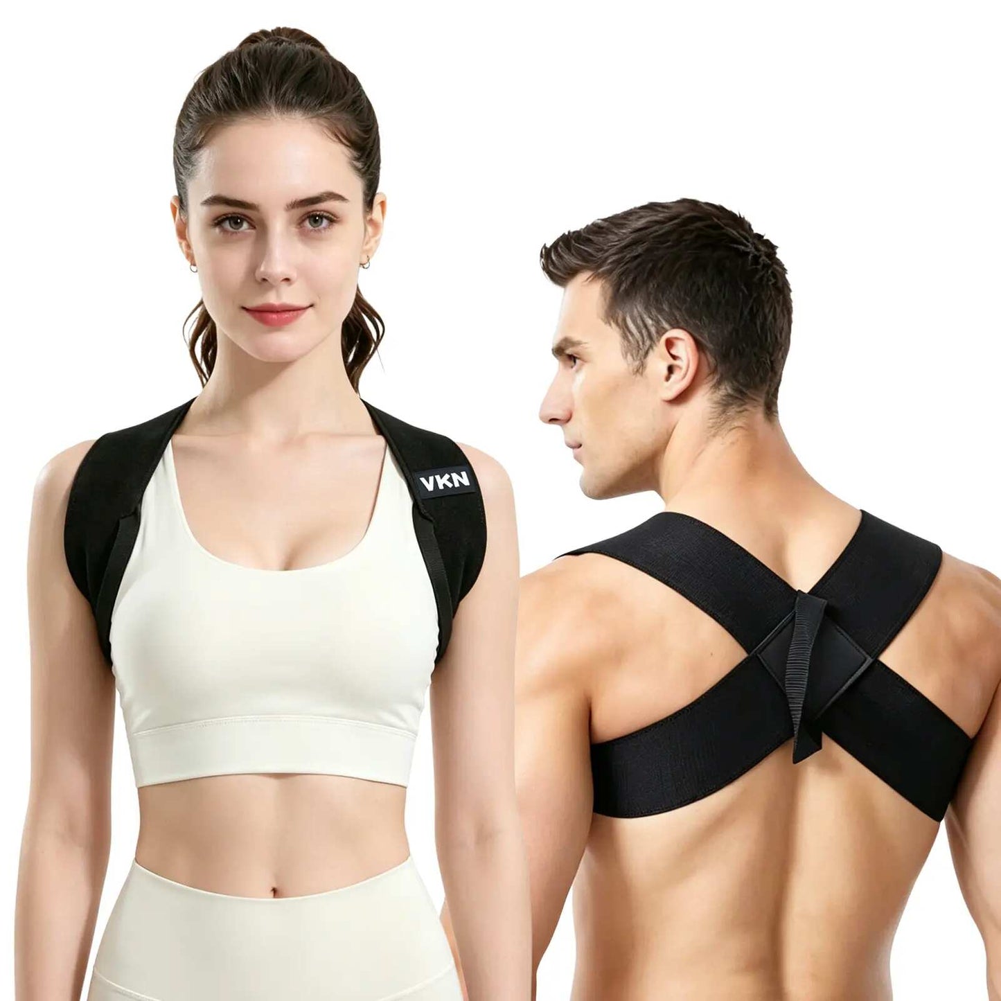 Ergonomic Elastic Posture Support Straps for Men & Women