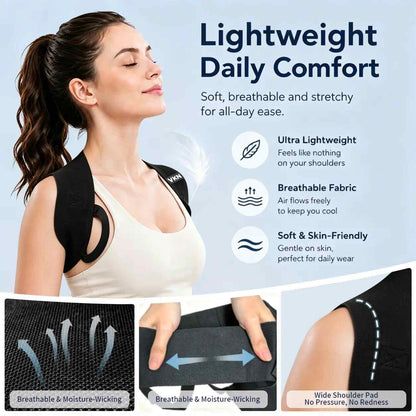 Ergonomic Elastic Posture Support Straps for Men & Women