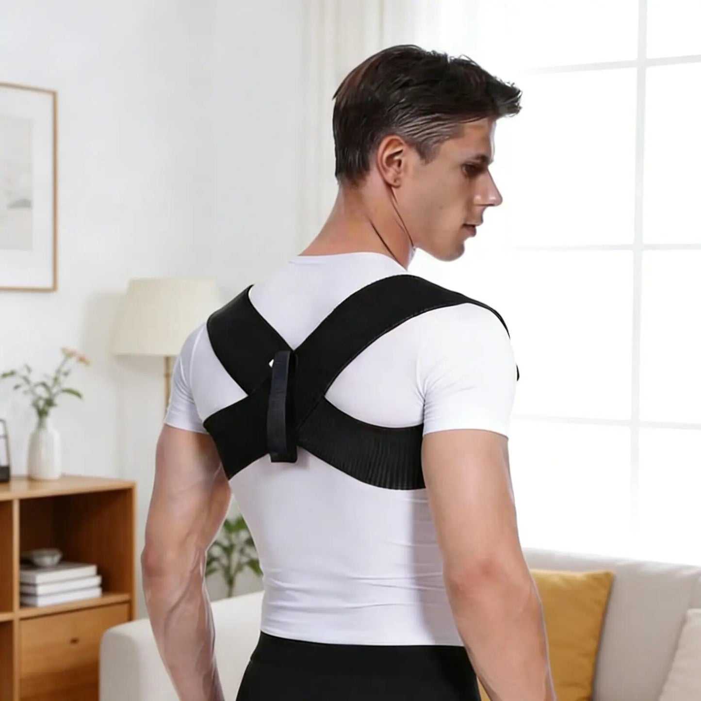 Ergonomic Elastic Posture Support Straps for Men & Women