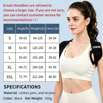 Ergonomic Elastic Posture Support Straps for Men & Women