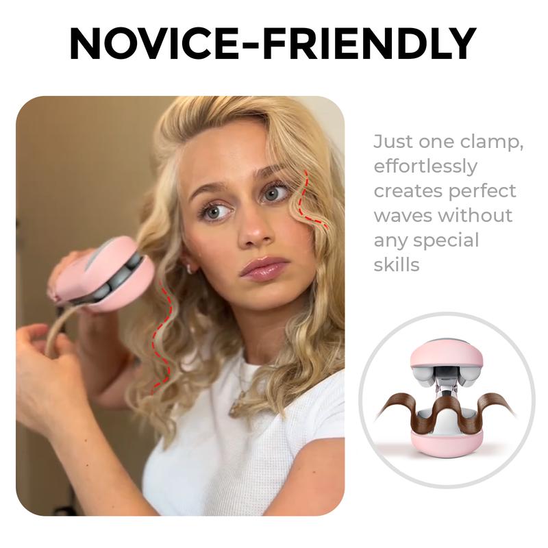 One-Clamp Mermaid Waves: Effortless, Burn-Free Styling