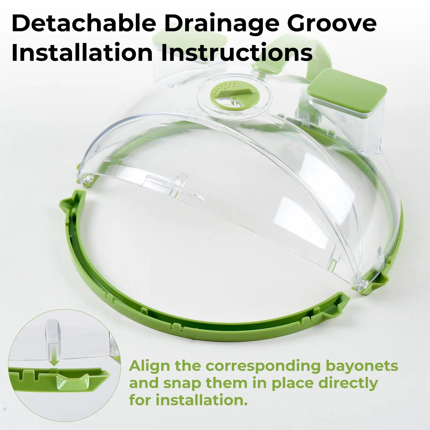 Collapsible Microwave Splatter Cover & Food Steamer Guard