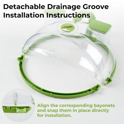Collapsible Microwave Splatter Cover & Food Steamer Guard