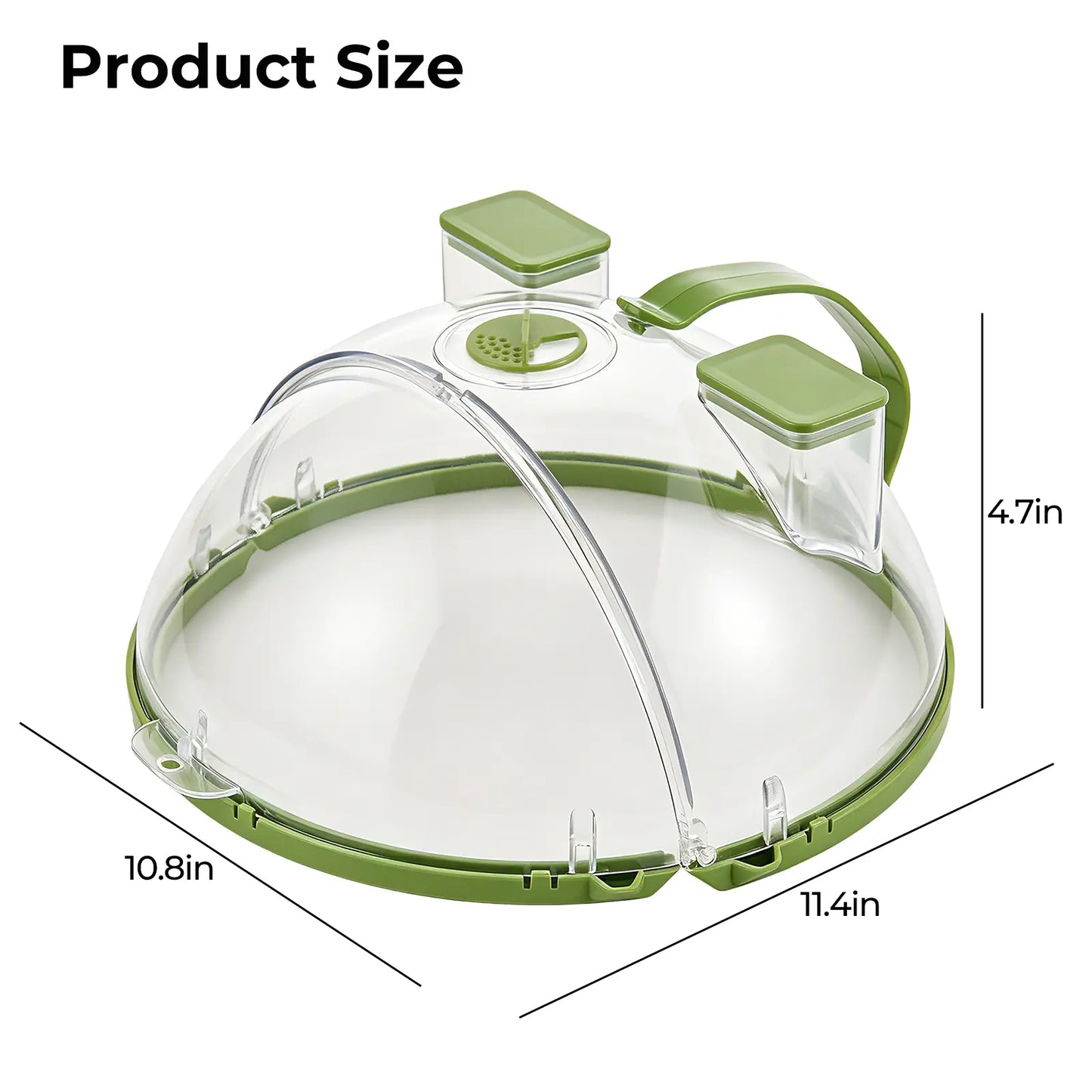 Collapsible Microwave Splatter Cover & Food Steamer Guard