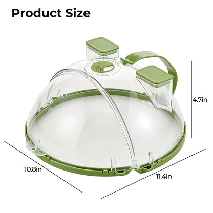 Collapsible Microwave Splatter Cover & Food Steamer Guard